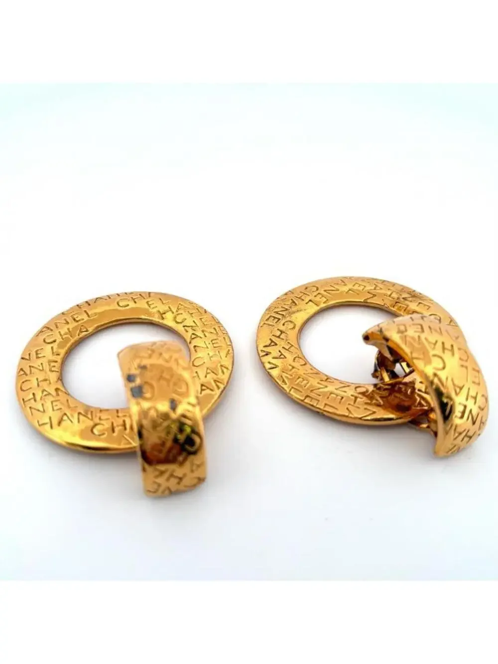 Chanel Vintage Clip-On Earrings Logo #247075C60B